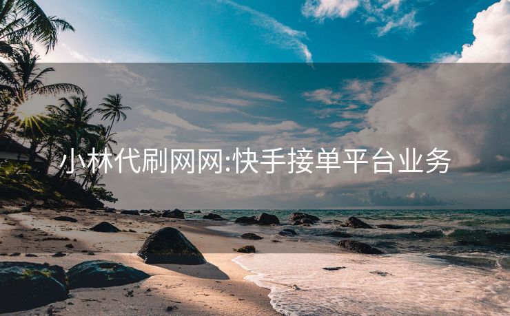 小林代刷网网:快手接单平台业务