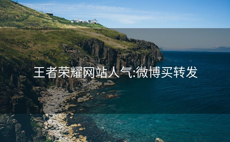 王者荣耀网站人气:微博买转发