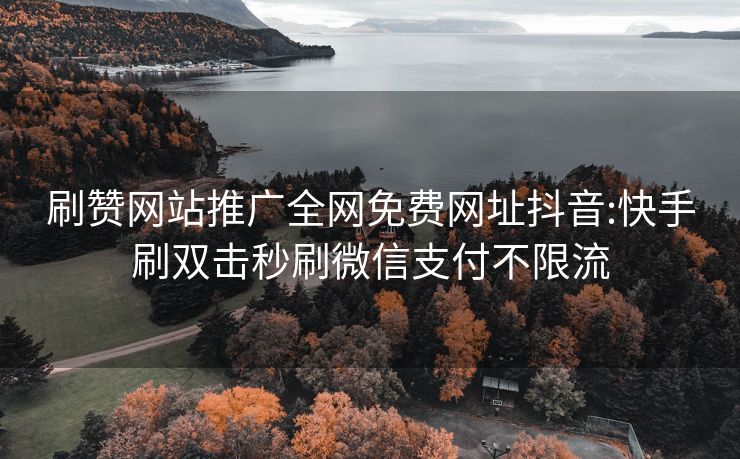 刷赞网站推广全网免费网址抖音:快手刷双击秒刷微信支付不限流