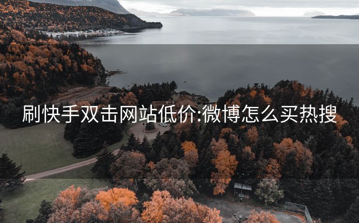 刷快手双击网站低价:微博怎么买热搜