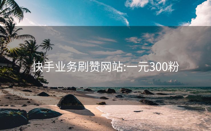 快手业务刷赞网站:一元300粉
