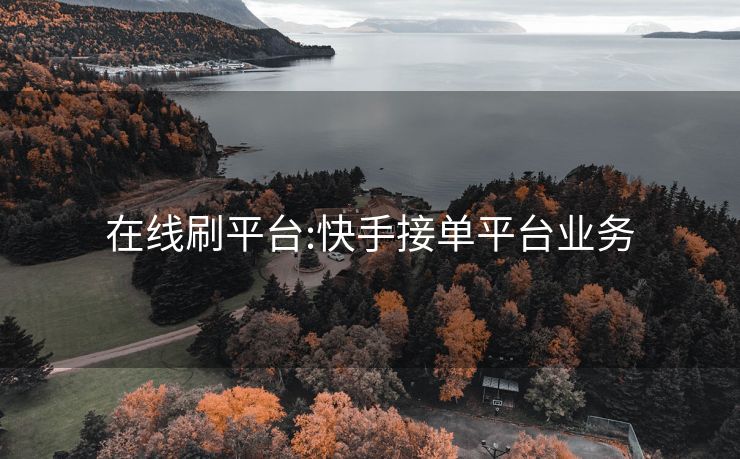 在线刷平台:快手接单平台业务