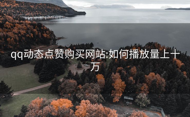qq动态点赞购买网站:如何播放量上十万