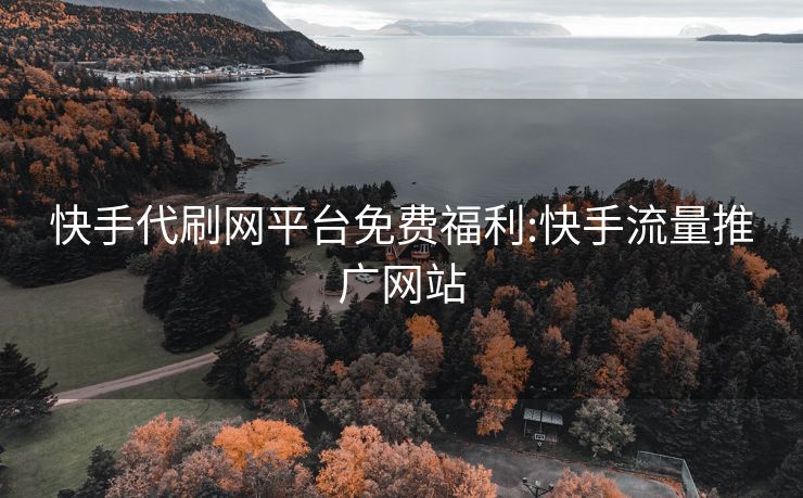 快手代刷网平台免费福利:快手流量推广网站