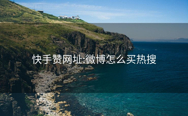 快手赞网址:微博怎么买热搜