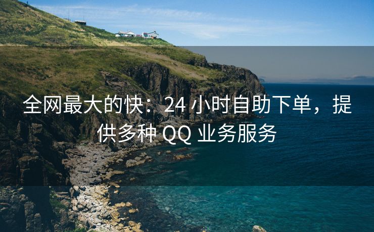 全网最大的快：24 小时自助下单，提供多种 QQ 业务服务
