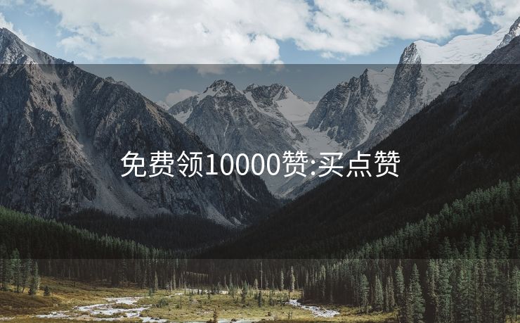 免费领10000赞:买点赞